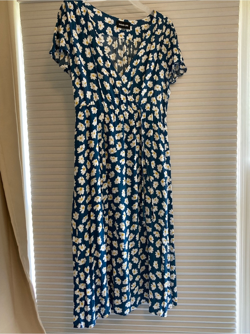 Sugarlips Navy Floral Midi Dress